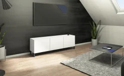 borchardt Möbel Lowboard »Sophia, TV-Schrank mit Metallfüßen« Modernes TV-Board, Breite 139 cm, 3-türig