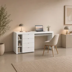 borchardt Möbel Schreibtisch »Dolly« mit 3 Fächern und 4 Schubkästen