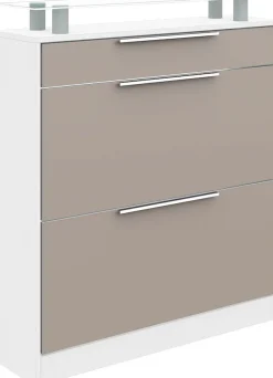 borchardt Möbel Schuhschrank »Oliva« Breite 89 cm, stehend, mit 2 Doppeltrommeln und 1 Schubkasten