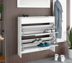 borchardt Möbel Schuhschrank »Oliva« Breite 89 cm, hängend, mit 2 Doppeltrommeln und 1 Schubkasten