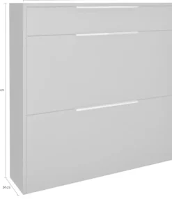 borchardt Möbel Schuhschrank »Oliva« Breite 89 cm, hängend, mit 2 Doppeltrommeln und 1 Schubkasten