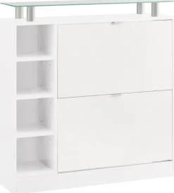 borchardt Möbel Schuhschrank »Dolly, Schuhregal, Schuhkipper mit Glasablage und Metallgriffen« Breite 89 cm
