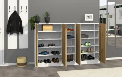 borchardt Möbel Schuhschrank »Vaasa, Schuhregal 5-türig mit 18 verstellbaren Fächern« Breite 190 cm, Höhe 120 cm, grifflose Optik
