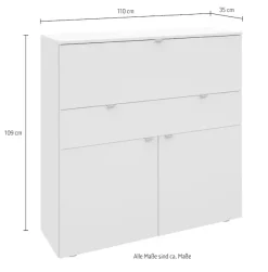 borchardt Möbel Sekretär »Dolly« platzsparend, Home-Office-Schreibtisch, Breite 110 cm, Made in Germany