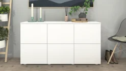 borchardt Möbel Sideboard »Rova, Kommode Breite 139 cm« Praktische Push-to-open-Funktion, 6 Türen und 3 verstellbare Böden