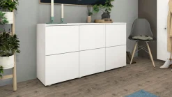 borchardt Möbel Sideboard »Rova, Kommode Breite 139 cm« Praktische Push-to-open-Funktion, 6 Türen und 3 verstellbare Böden