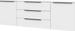 borchardt Möbel Sideboard »Tom, Kommode Breite 166cm, hängend oder stehend mit Metallgriffen« 2 Türen 3 Schubkästen, verstellbare Einlegeböden