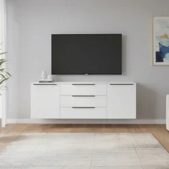 borchardt Möbel Sideboard »Tom, Kommode Breite 166cm, hängend oder stehend mit Metallgriffen« 2 Türen 3 Schubkästen, verstellbare Einlegeböden