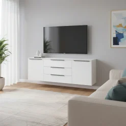 borchardt Möbel Sideboard »Tom, Kommode Breite 166cm, hängend oder stehend mit Metallgriffen« 2 Türen 3 Schubkästen, verstellbare Einlegeböden