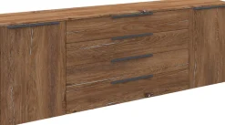 borchardt Möbel Sideboard »Tom, moderne Kommode mit Metallgriffen, 200cm breit« 2 Türen, 3 Schubfächer, Metallgriffe anthrazit,