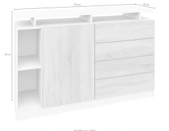 borchardt Möbel Sideboard »Vaasa« moderne grifflose Optik, Push-to-Open-Funktion
