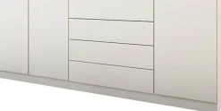 borchardt Möbel Sideboard »Vaasa, Kommode mit 3 Türen und 4 Schubkästen auf Kugelführungen« Sideboard Breite 190 cm, Höhe 79 cm, mit Push-to-open-Funktion