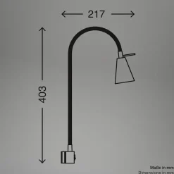 Briloner Leuchten Bettleuchte »TUSO 2er Set LED Bettleuchte Schlafzimmer Wohnzimmer« 2er Set LED Bettleuchte Schlafzimmer Wohnzimmer Matt-Nickel
