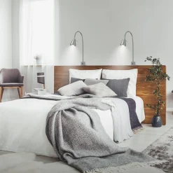 Briloner Leuchten Bettleuchte »TUSO 2er Set LED Bettleuchte Schlafzimmer Wohnzimmer« 2er Set LED Bettleuchte Schlafzimmer Wohnzimmer Matt-Nickel