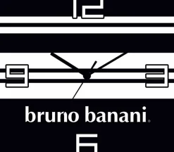 Bruno Banani Wanduhr »Stripes auf Alu« wahlweise mit Quarz- oder Funkuhrwerk, lautlos ohne Tickgeräusche