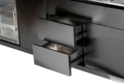 Buschbeck Outdoor-Küche »Brighton« Edelstahl, schwarze Marmor-Arbeitsplatte, BxTxH: 270x92x120 cm
