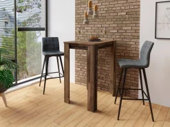 byLIVING Barhocker »Simone« Set, 2er, 2 Stk. tlg. 2er Set, Vintage braun oder Webstoff anthrazit