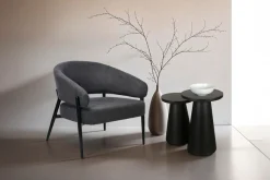 byLIVING Beistelltisch »Cone« Set,aus Massivholz in schwarz oder white wash, verschiedenen Größen