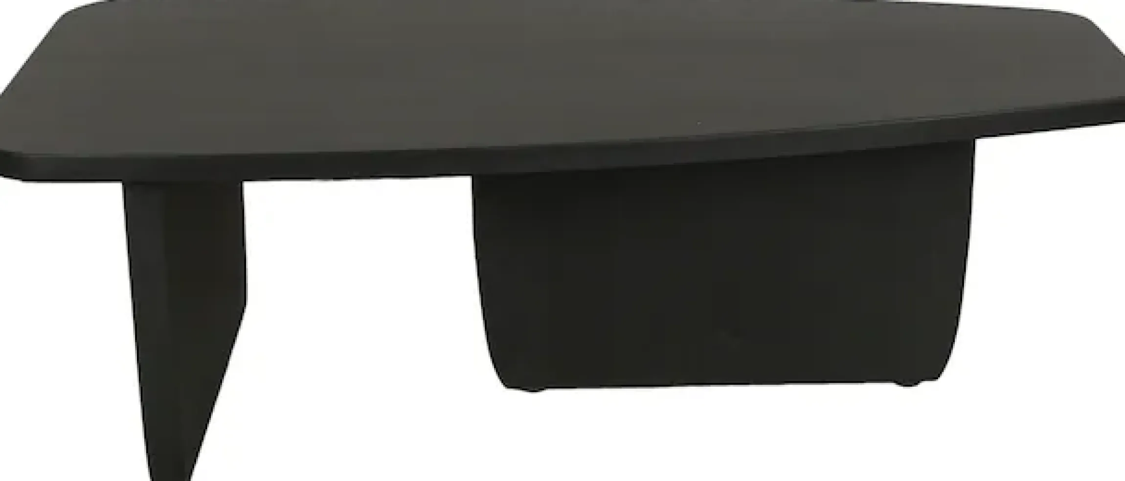 byLIVING Couchtisch »Bolt« 1 Stk. tlg. Freiform Tisch in Akazie Massivholz schwarz lackiert, 25mm Tischplatte
