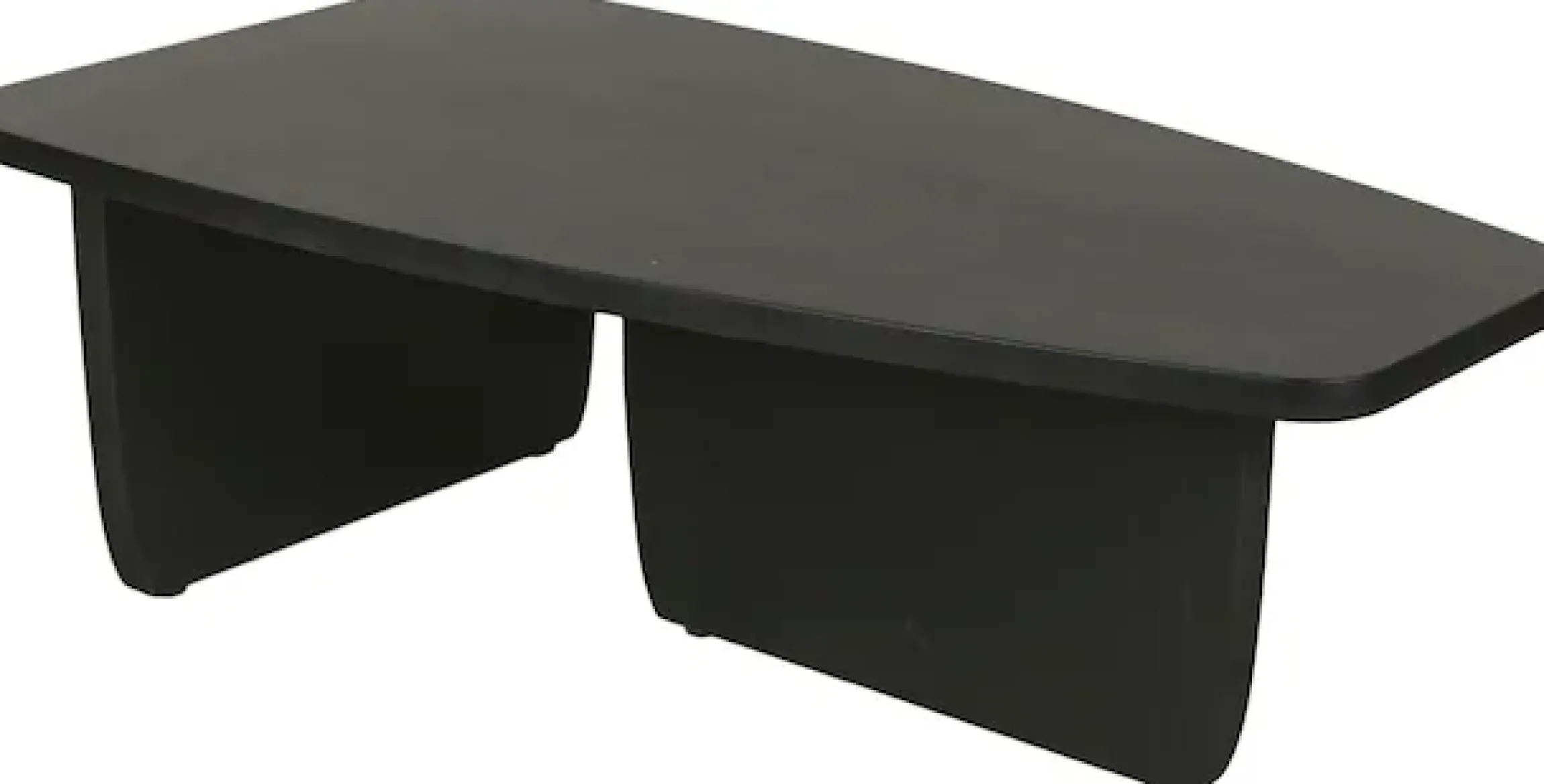 byLIVING Couchtisch »Bolt« 1 Stk. tlg. Freiform Tisch in Akazie Massivholz schwarz lackiert, 25mm Tischplatte