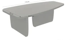 byLIVING Couchtisch »Bolt« 1 Stk. tlg. Freiform Tisch in Akazie Massivholz schwarz lackiert, 25mm Tischplatte