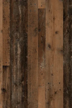byLIVING Couchtisch »JONNY« Tischplatte Artisan Eiche o. Old Wood, Gestell anthrazit, Ablageboden