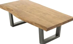 byLIVING Couchtisch »Judy« aus Massivholz, mit natürlicher Baumkante, Breite 120 cm
