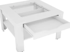 byLIVING Couchtisch »RALPH« Artisan Eiche, Old Wood oder weiß, 1 Schubkasten, Glaseinlageplatte
