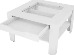 byLIVING Couchtisch »RALPH« Artisan Eiche, Old Wood oder weiß, 1 Schubkasten, Glaseinlageplatte