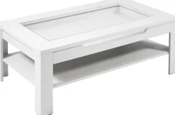 byLIVING Couchtisch »Ralph« Breite 110 cm, mit Glaseinsatz und Schubkasten