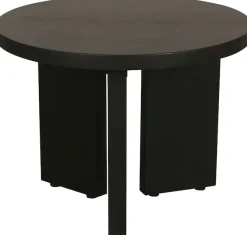 byLIVING Couchtisch »Round« 1 Stk. tlg. aus 2,5cm starkem Massivholz schwarz, einzeln oder im Set stellbar