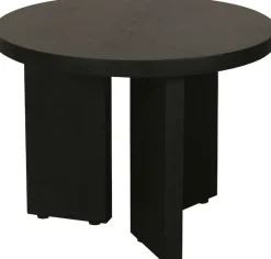 byLIVING Couchtisch »Round« 1 Stk. tlg. aus 2,5cm starkem Massivholz schwarz, einzeln oder im Set stellbar