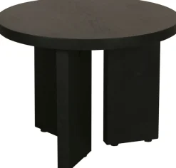 byLIVING Couchtisch »Round« 1 Stk. tlg. aus 2,5cm starkem Massivholz schwarz, einzeln oder im Set stellbar