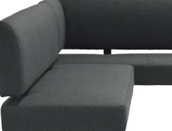 byLIVING Eckbank »TORONTO« Webstoff, bis 160 kg, Taschenfederkern, 4-Fußgestell, 3 Sitzplätze