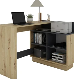 byLIVING Eckschreibtisch »Bern« platzsparender Schreibtisch, rechts und links montierbar, 102x80cm.