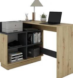 byLIVING Eckschreibtisch »Bern« platzsparender Schreibtisch, rechts und links montierbar, 102x80cm.