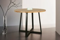 byLIVING Esstisch »Arrow« 1 Stk. tlg. mit 2,5cm starker, runder Massivholz Tischplatte, D 100, H 77 cm