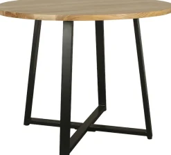 byLIVING Esstisch »Arrow« 1 Stk. tlg. mit 2,5cm starker, runder Massivholz Tischplatte, D 100, H 77 cm