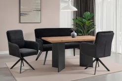 byLIVING Esstisch »Marten« 1 Stk. tlg. moderner Wangentisch in Eiche Nachbildung, 140 und 160 cm