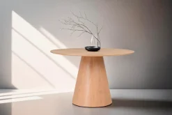 byLIVING Esstisch »Rond« mit Echtholz-Furnier Eiche natur,rund, Durchmesser 120 cm