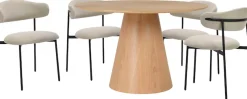 byLIVING Esstisch »Rond« mit Echtholz-Furnier Eiche natur,rund, Durchmesser 120 cm