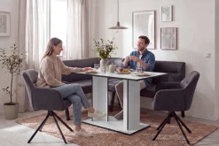 byLIVING Esstisch »TOM« Artisan Eiche oder Weiß, 100 kg, 4 Sitzplätze, Säule: 25 x 56,6 cm