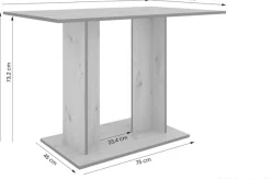 byLIVING Esstisch »TOM« Artisan Eiche oder Weiß, 100 kg, 4 Sitzplätze, Säule: 25 x 56,6 cm