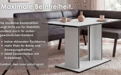 byLIVING Esstisch »TOM« Artisan Eiche oder Weiß, 100 kg, 4 Sitzplätze, Säule: 25 x 56,6 cm