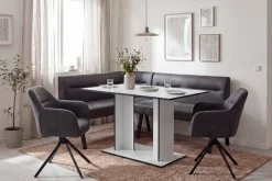 byLIVING Esstisch »TOM« Artisan Eiche oder Weiß, 100 kg, 4 Sitzplätze, Säule: 25 x 56,6 cm