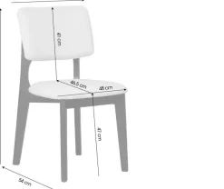 byLIVING Esszimmerstuhl »Elsa« (Set) 2 Stk.modern gemütlicher Massiv - Holzstuhl mit hochwertigem Webstoffpolster