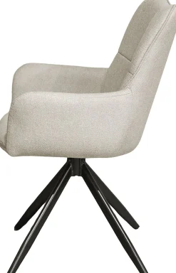 byLIVING Esszimmerstuhl »HAMILTON« (Set) 2 Stk.Webstoff, bis 110 kg, 360° drehbar, Schaumstoff, 4er Kreuzgestell