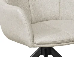 byLIVING Esszimmerstuhl »HAMILTON« (Set) 2 Stk.Webstoff, bis 110 kg, 360° drehbar, Schaumstoff, 4er Kreuzgestell