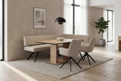 byLIVING Esszimmerstuhl »HAMILTON« (Set) 2 Stk.Webstoff, bis 110 kg, 360° drehbar, Schaumstoff, 4er Kreuzgestell