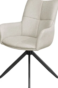 byLIVING Esszimmerstuhl »HAMILTON« (Set) 2 Stk.Webstoff, bis 110 kg, 360° drehbar, Schaumstoff, 4er Kreuzgestell